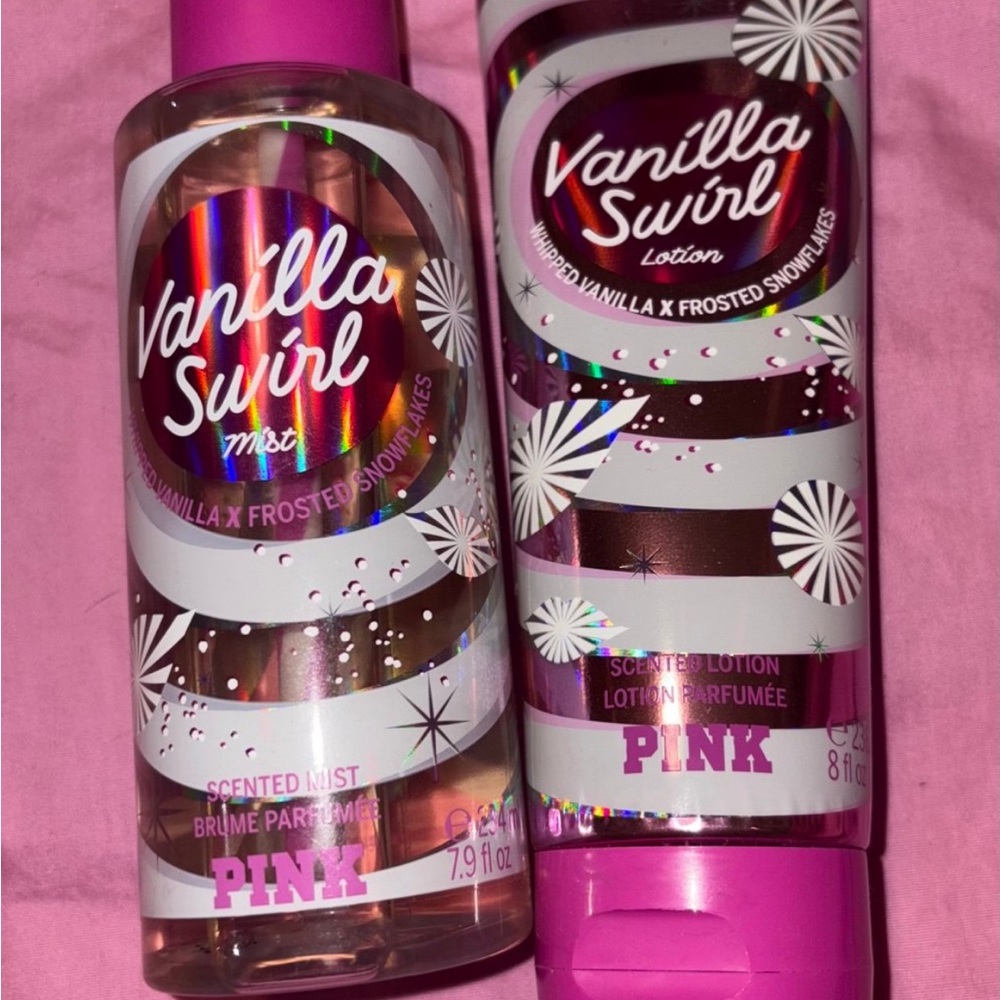 Victoria’s Secret vanilla swirl lotion and body spray
DISCONTINUED
